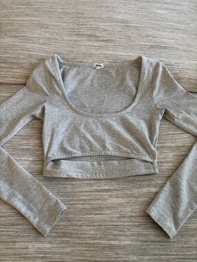 Garage Long Sleeve Cut Out Top